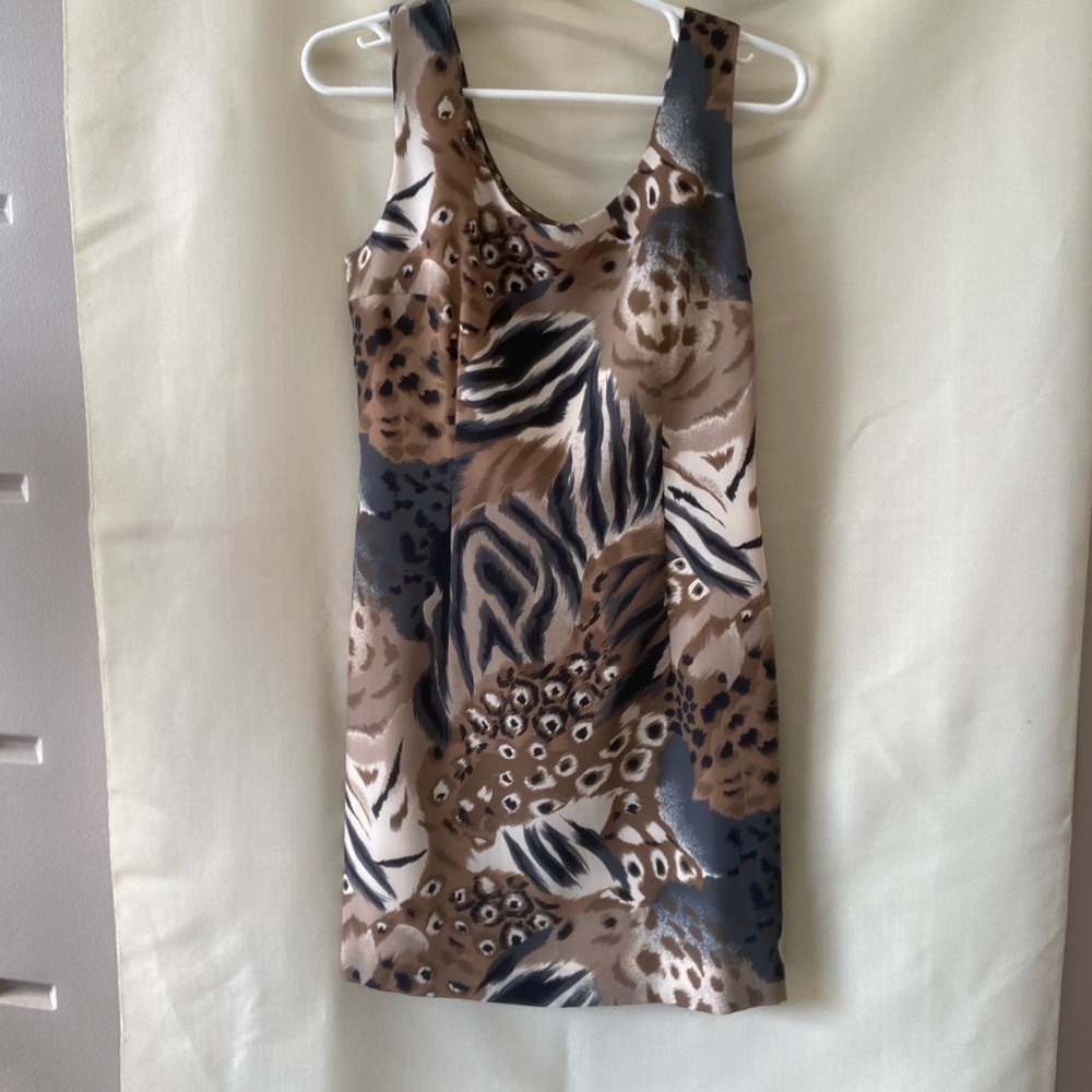 Cathy Lynne dress size 8- Safari print